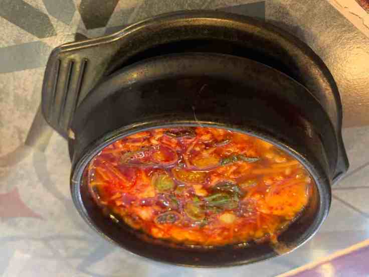 Sizzling delight: Sundubu jjigae at Choi's Don & Dak
